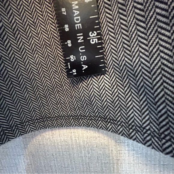 Banana Republic Embroidered A Line Black White Herringbone Dress Office Siren 6 - Picture 9 of 10
